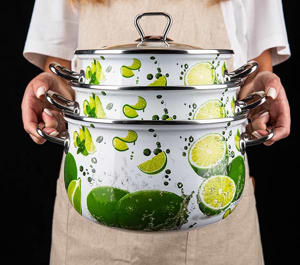 Фото - Кастрюля Gusto Яркие лаймы Premium 20 см 4,0 л (GT-T-120-LI)