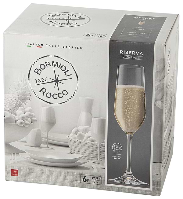 Фото - Набор бокалов Bormioli Rocco Riserva Champagne 6x205 мл (126281GRC021990)