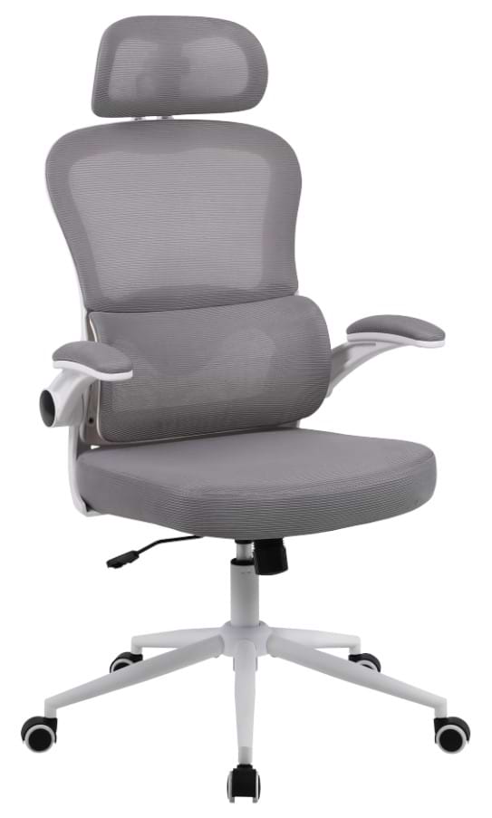 Кресло офисное GT Racer B-5880 White/Gray - Фото 1
