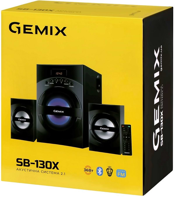 Фото - Комп'ютерна акустика 2.1 Gemix SB-130X
