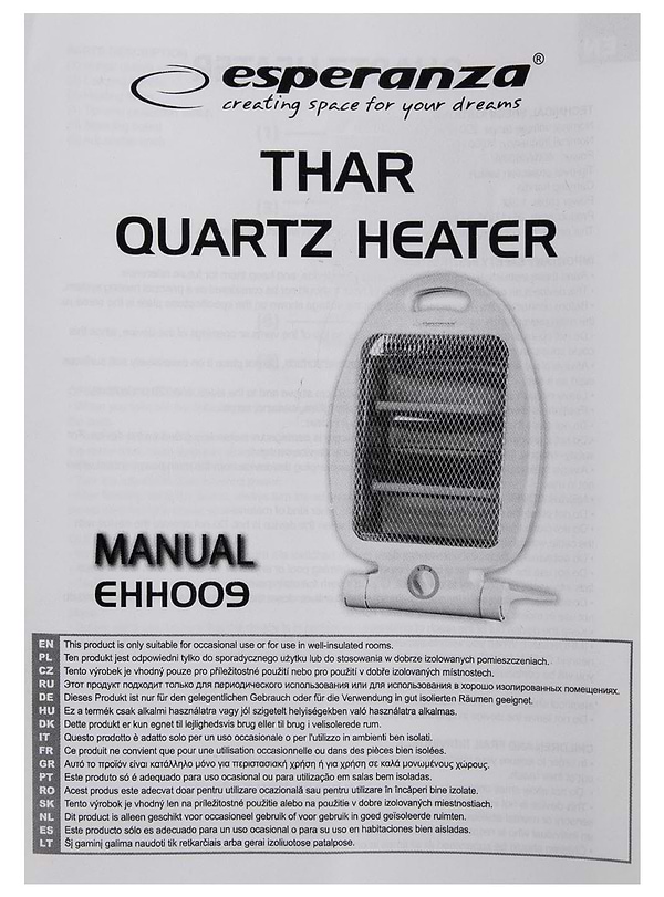 Фото - Обогреватель инфракрасный Esperanza EHH009