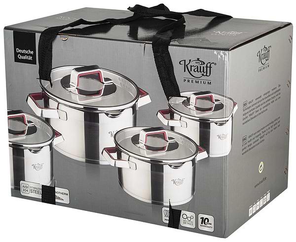 Фото - Набор посуды Krauff 26-202-010 Moderne Rot 8 пр.