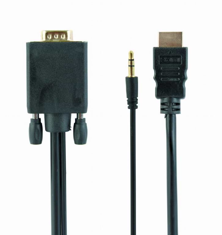  Cablexpert HDMI - VGA 1.8m (A-HDMI-VGA-03-6) - Фото 1