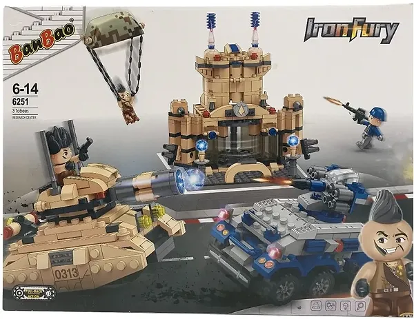 Фото - Пластиковый конструктор Banbao "Армия" 3 в 1 (515 Эл.) Танковый бой 2 (6251)