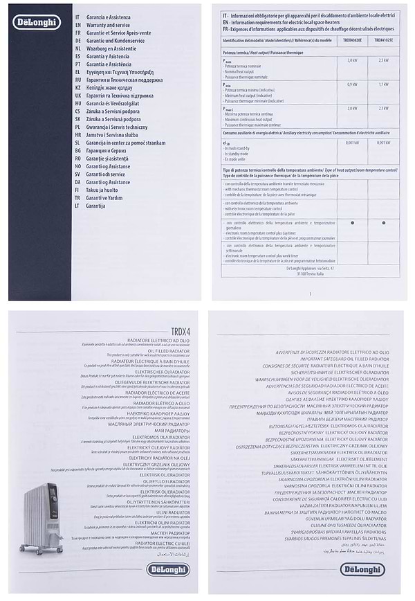 Фото - Обогреватель масляный Delonghi TRD X 40820