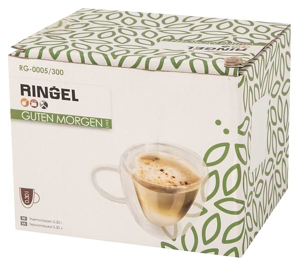 Фото - Чашка с двойными стенками Ringel Guten Morgen Heart 300 мл (RG-0005/300)