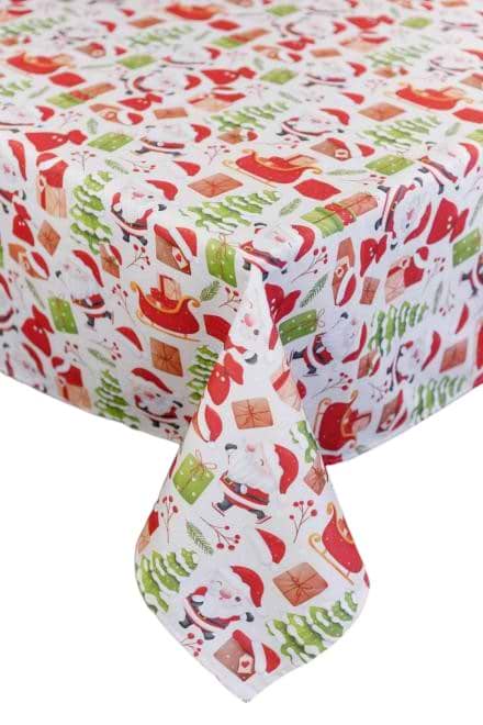 Скатерть прямоугольная Прованс Санта на белом 140х180 см (035785)