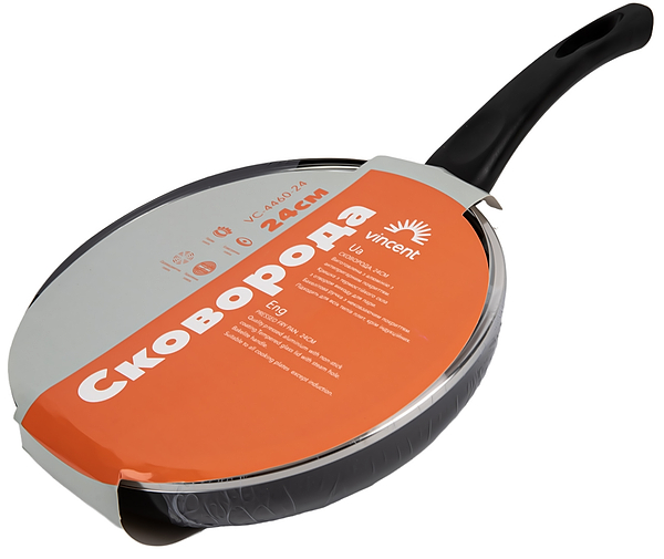 Фото - Сковорода універсальна Vincent 24 см (VC-4460-24)