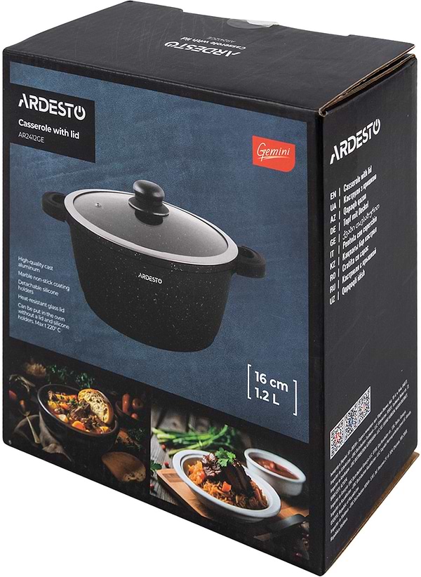 Фото - Каструля Ardesto Anzio 1.2л (AR2412GE)