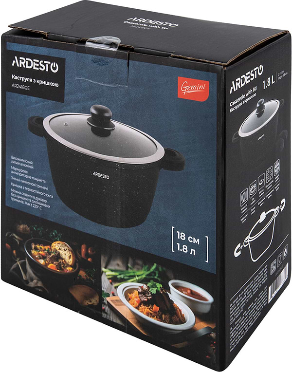 Фото - Кастрюля Ardesto Anzio 1.8л (AR2418GE)