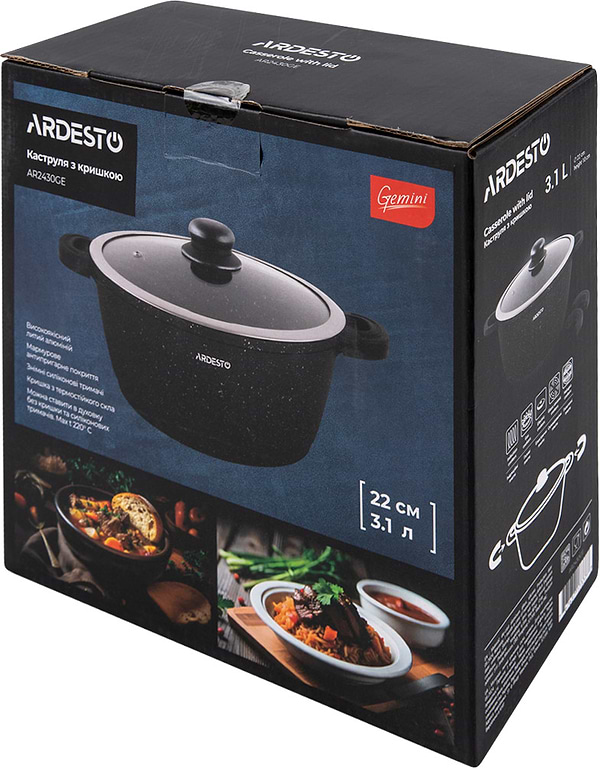 Фото - Каструля Ardesto Anzio 3.1л (AR2430GE)