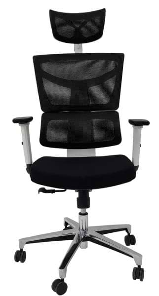 Фото - Крісло офісне Barsky ECO White/Black slider (G-11)