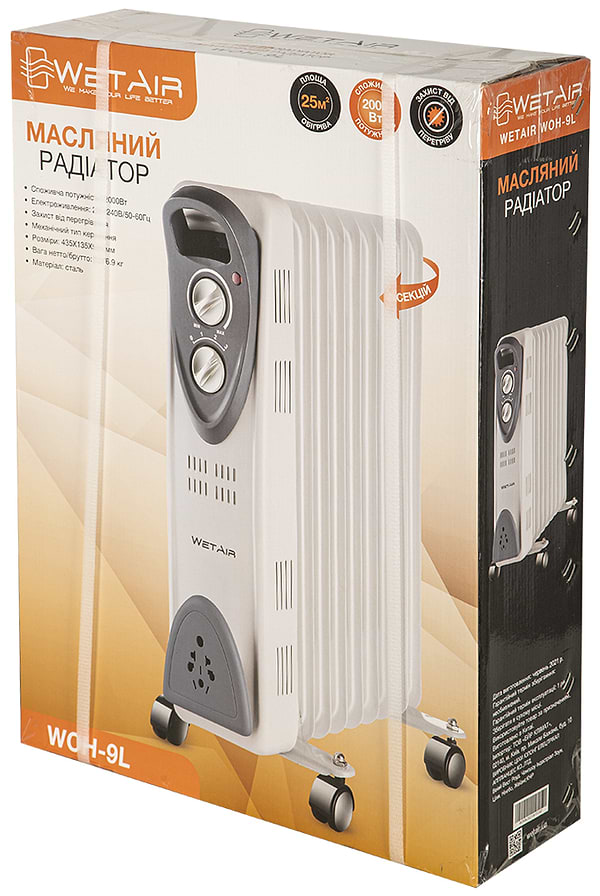 Фото - Обігрівач масляний WetAir WOH-9L