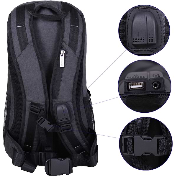 Фото - Рюкзак для ноутбука Bagland Granite 23 л черный/серый