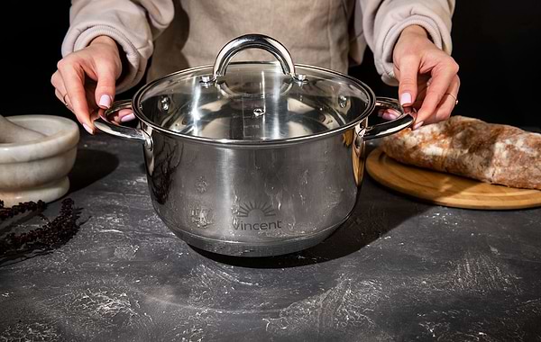 Фото - Кастрюля Vincent 22 см 4.5 л (VC-3167-22)