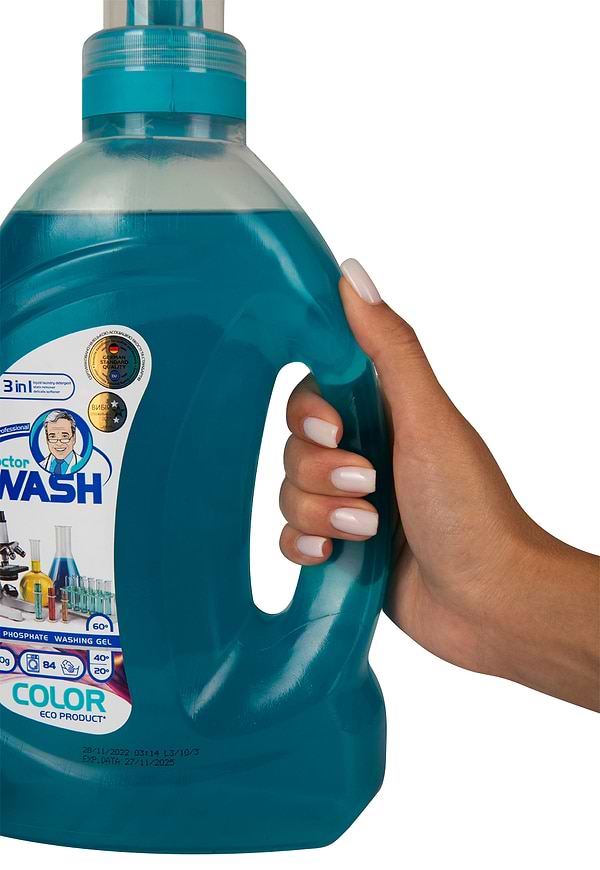 Фото - Гель для стирки DOCTOR WASH для цветного белья 2100 г, 80 циклов