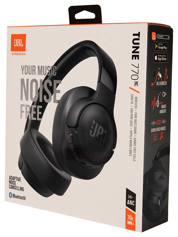 Фото - Навушники накладні бездротові JBL JBLT770NCBLK