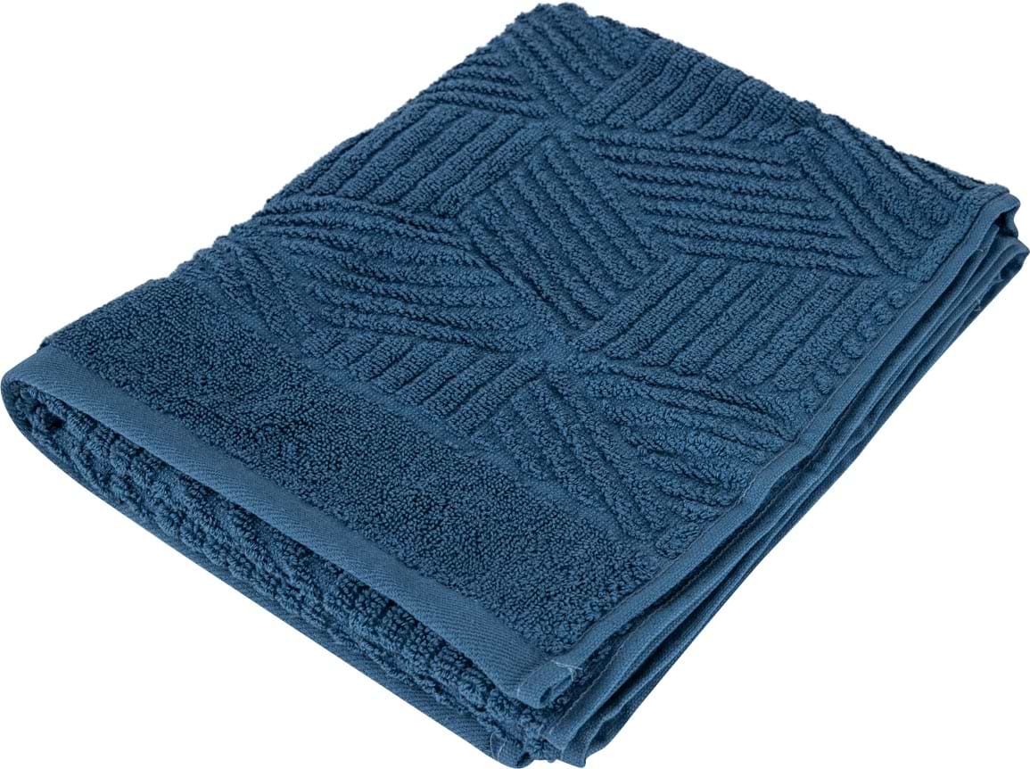 Рушник для обличчя GM Textile Уельс синій махровий 50х90 - Фото 1