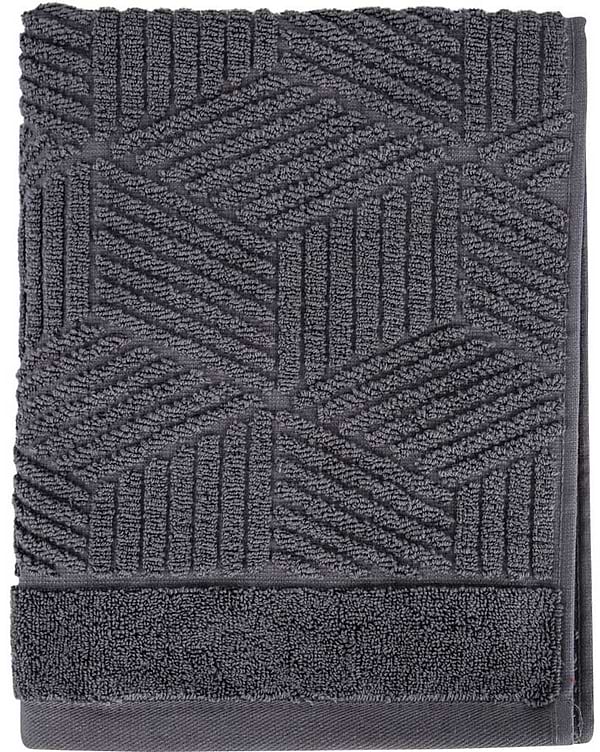 Фото - Рушник для обличчя GM Textile Уельс темно-сірий махровий 50х90