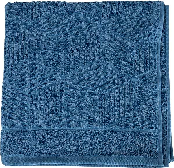 Фото - Рушник банний GM Textile Уельс синій махровий 70х140