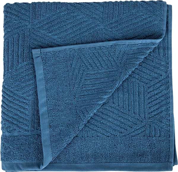 Фото - Рушник банний GM Textile Уельс синій махровий 70х140