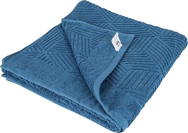 Фото - Рушник банний GM Textile Уельс синій махровий 70х140