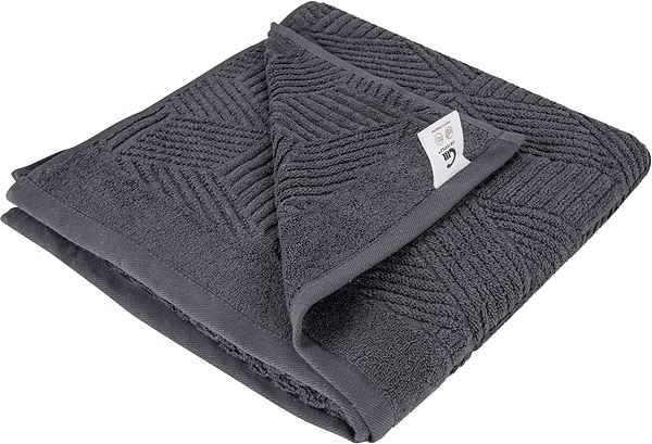 Фото - Рушник банний GM Textile Уельс темно-сірий махровий 70х140