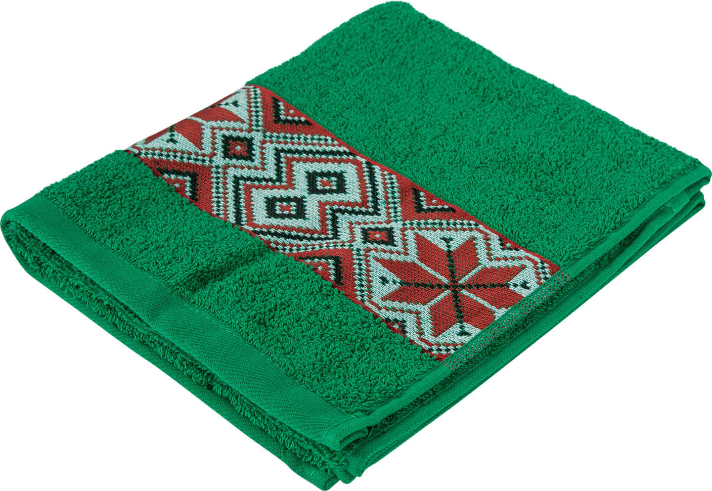 Рушник для рук GM Textile махровий зелений Єдність 40х70 - Фото 1