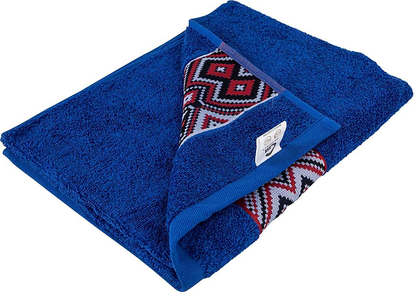 Фото - Рушник для обличчя GM Textile махровий синій Єдність 50х90