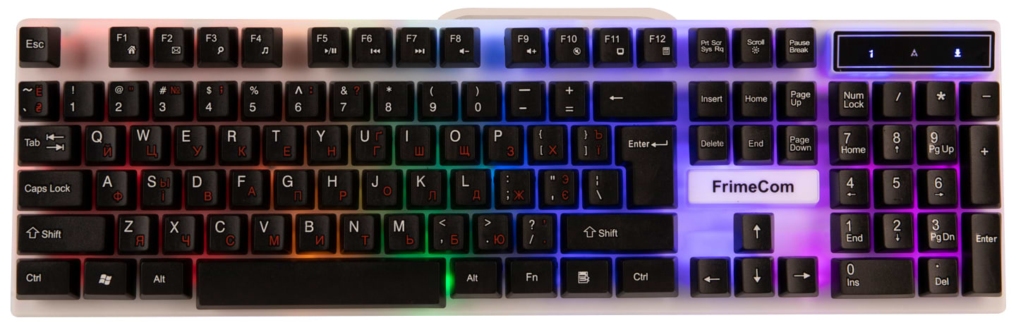 Клавиатура проводная игровая FrimeCom FC-801А-USB Black - Фото 1