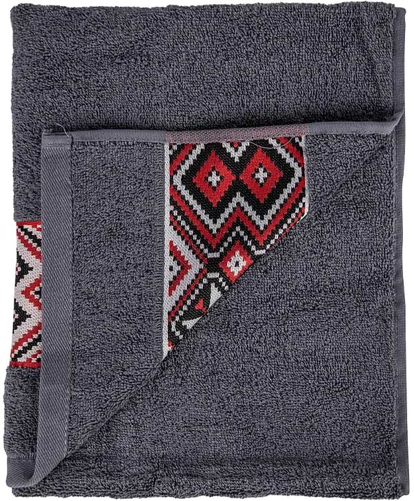 Фото - Рушник для обличчя GM Textile махровий сірий Єдність 50х90