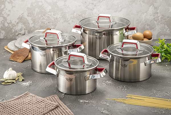 Фото - Набор посуды Krauff 26-202-010 Moderne Rot 8 пр.