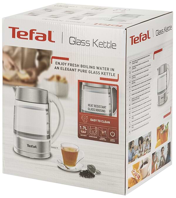 Фото - Электрический чайник Tefal Glass kettle KI772138