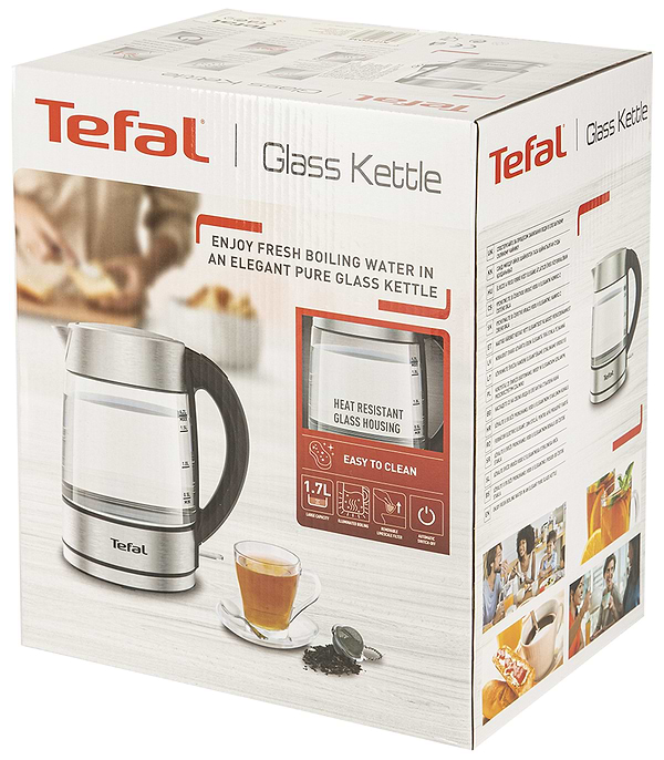 Фото - Електричний чайник Tefal Glass kettle KI772D38