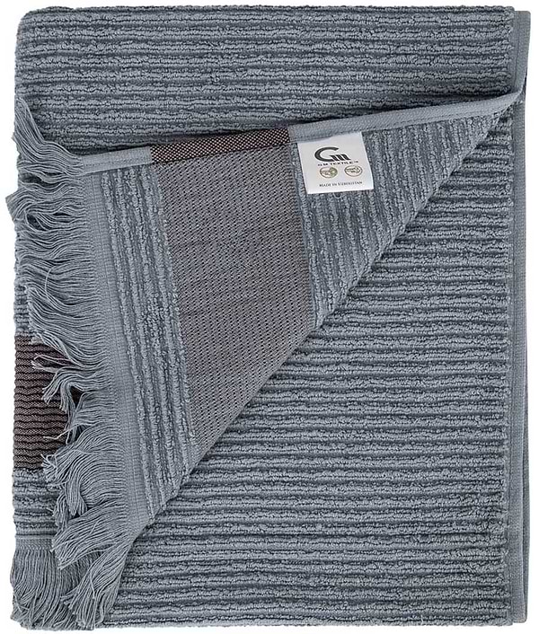 Фото - Рушник для обличчя GM Textile махровий сірий Осло 50x90
