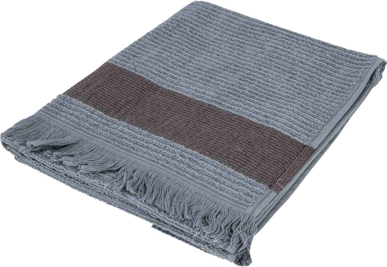 Рушник для обличчя GM Textile махровий сірий Осло 50x90 - Фото 1