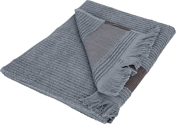 Фото - Рушник для обличчя GM Textile махровий сірий Осло 50x90