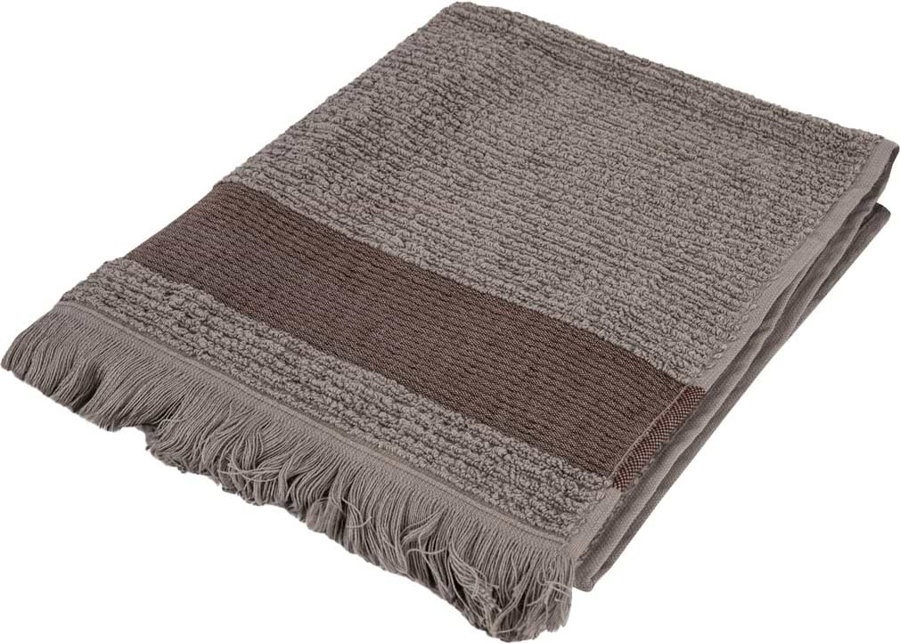 Рушник для обличчя GM Textile махровий коричневий Осло 50x90 - Фото 1
