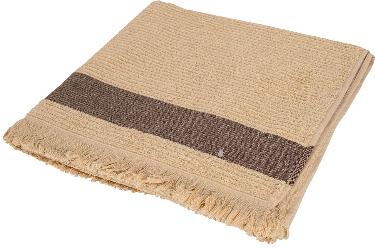 Полотенце банное GM Textile махровое бежевый Осло 70x140 - Фото 1
