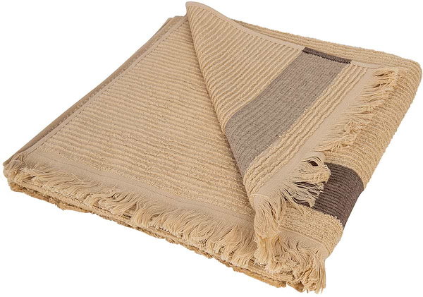 Фото - Рушник банний GM Textile махровий бежевий Осло 70x140