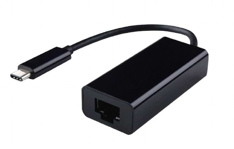 Перехідник USB-C - Ethernet Cablexpert USB 3.1 Type-C to LAN 0.15 m Black (A-CM-LAN-01) - Фото 1