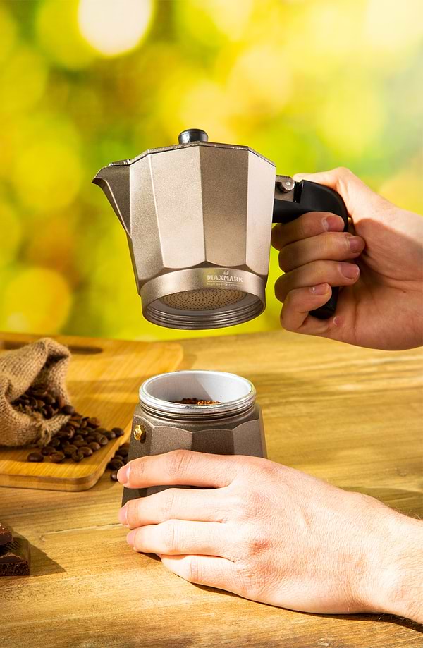 Фото - Уцінка - Кавоварка гейзерна Maxmark MK-2106BR