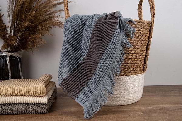 Фото - Рушник для обличчя GM Textile махровий сірий Осло 50x90