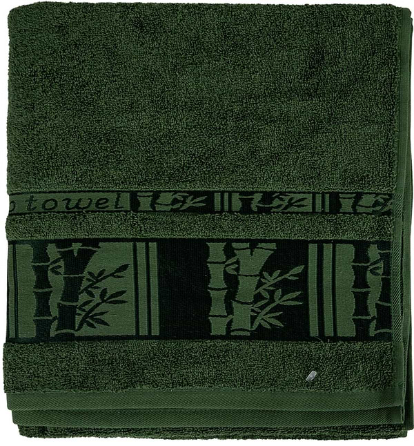Фото - Рушник банний GM Textile махровий зелений бамбук 70x140