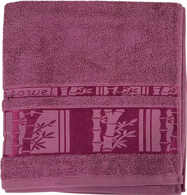 Фото - Полотенце банное GM Textile махровое пудра бамбук 70x140