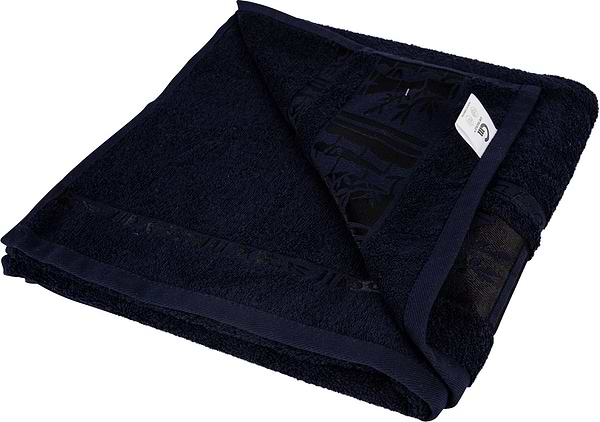Фото - Рушник банний GM Textile махровий темно-синій бамбук 70x140