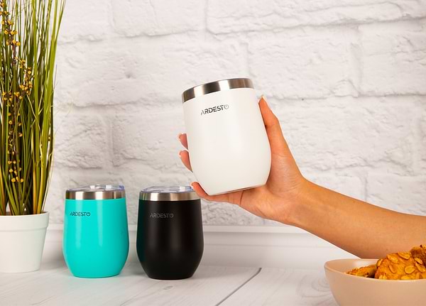 Фото - Термокружка Ardesto Compact Mug 350 мл White (AR2635MMW)