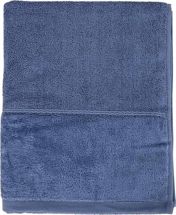 Фото - Рушник для обличчя GM Textile махровий синій Міладо 50x90