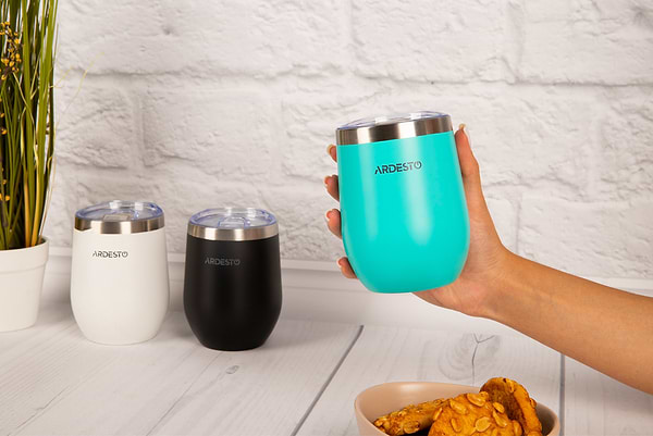 Фото - Термокружка Ardesto Compact Mug 350 мл Blue (AR2635MMS)