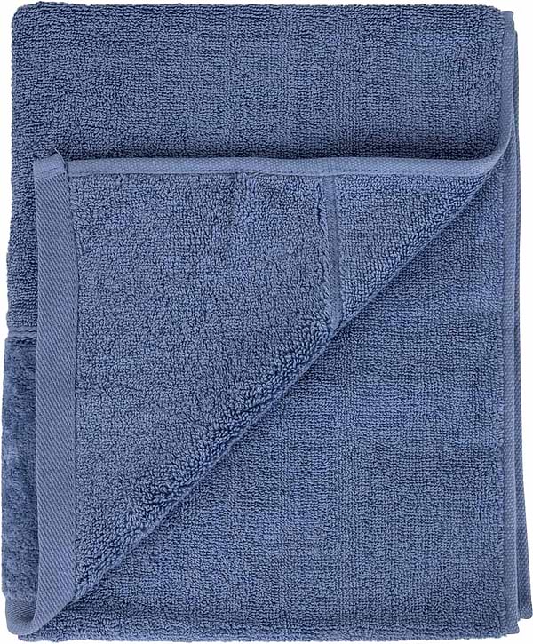 Фото - Рушник для обличчя GM Textile махровий синій Міладо 50x90